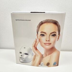 LED Light Facial Beauty Instrument - White